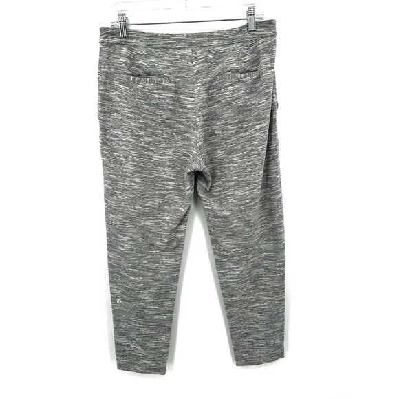 LULULEMON Women's Heather Gray Cropped Pull On Athleisure Jet Pants Size Large - Picture 2 of 5